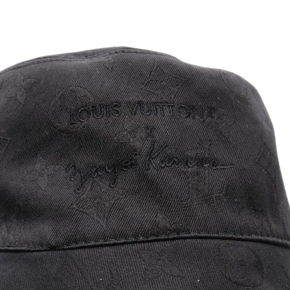 Louis Vuitton Vintage Pre-owned Cotton hats Black Dames
