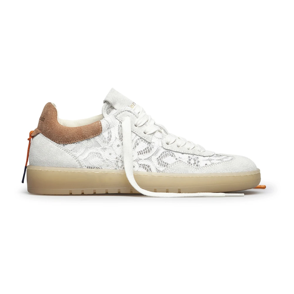 Barracuda Elegante Kant Sneakers Dames Schoenen Wit