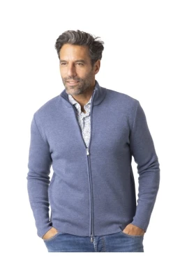 Zip Cardigan med ståkrage