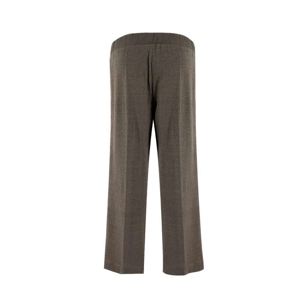 Le Tricot Perugia Straight Trousers Brown Dames