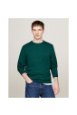 pull-en-maille-vert-coupe-classique