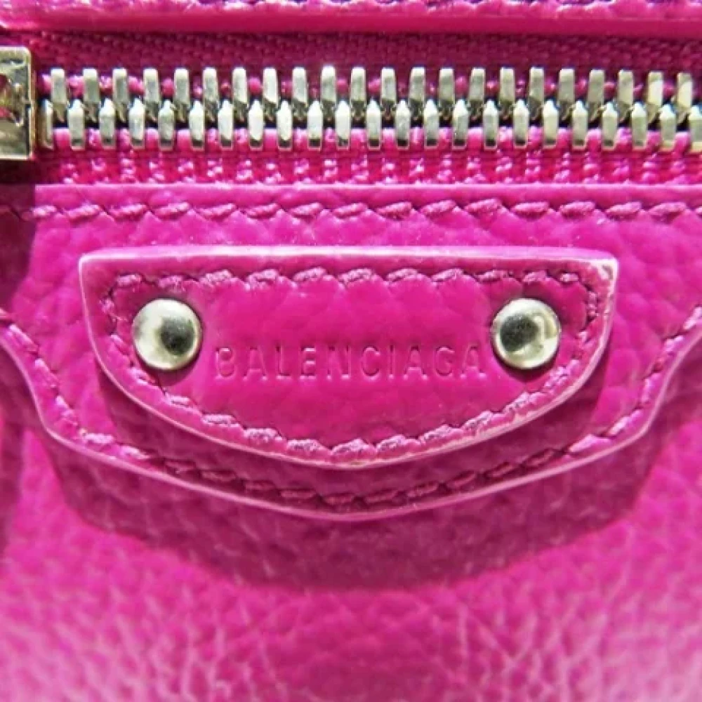 Balenciaga Vintage Pre-owned Leather wallets Pink Dames