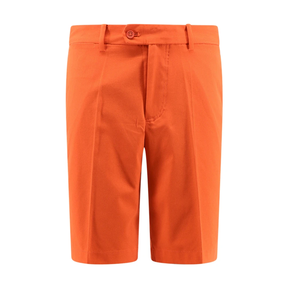 J.LINDEBERG Technische Stof Bermuda Shorts Orange Heren