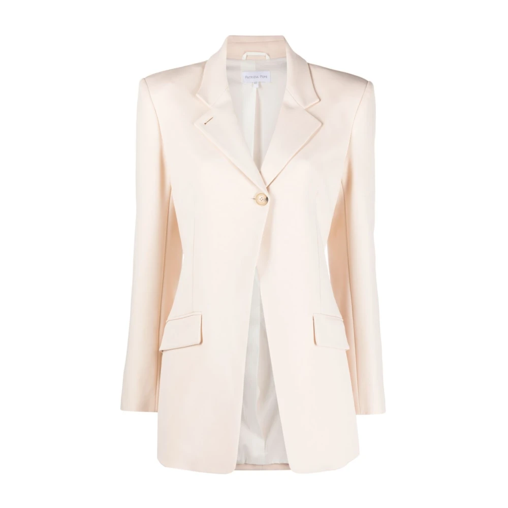 PATRIZIA PEPE Diagonale Knoopjas Ivoor Beige Dames