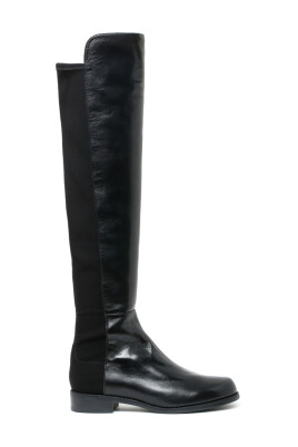 bottes-hautes-en-cuir-noir-bout-amande