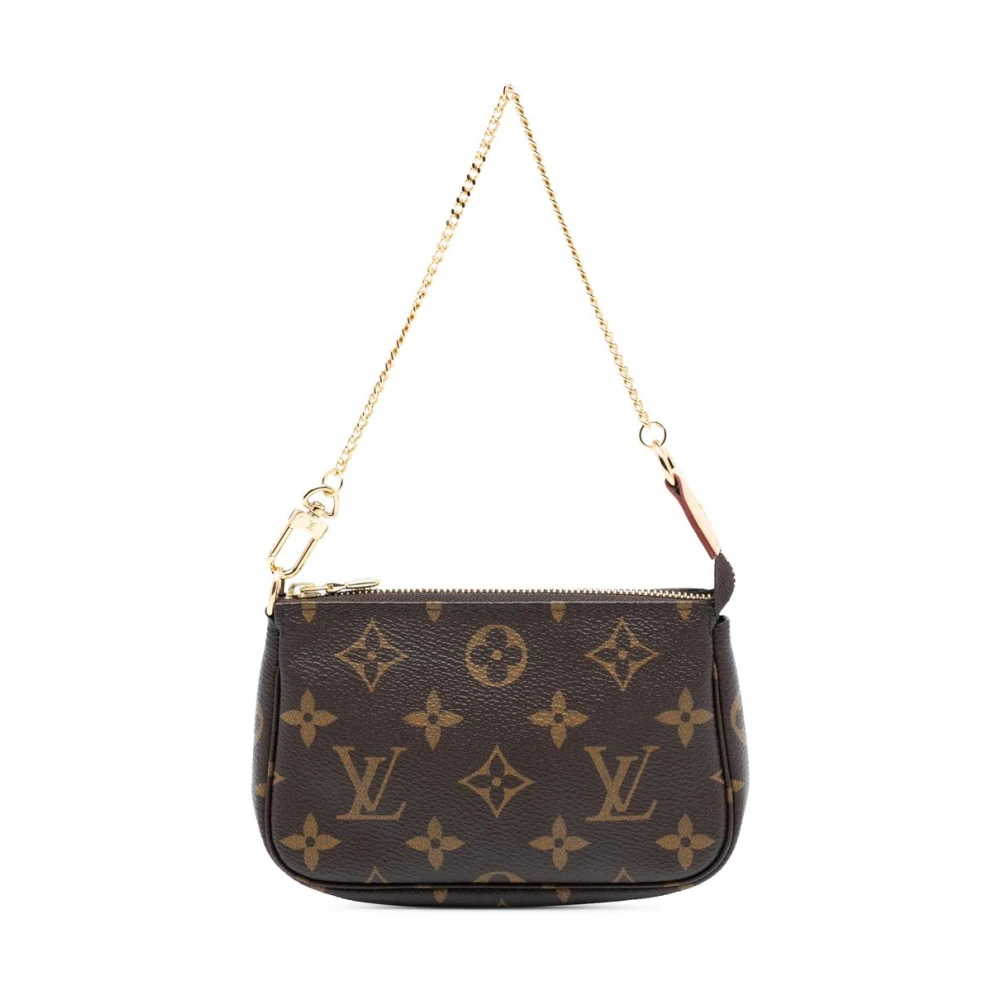 Louis Vuitton Vintage Women's Brown Pre-Owned Pochette With Chain
