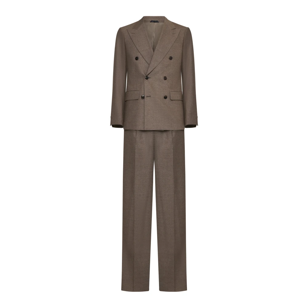Giorgio Armani Koninklijk op maat gemaakt pak in taupe Brown Heren