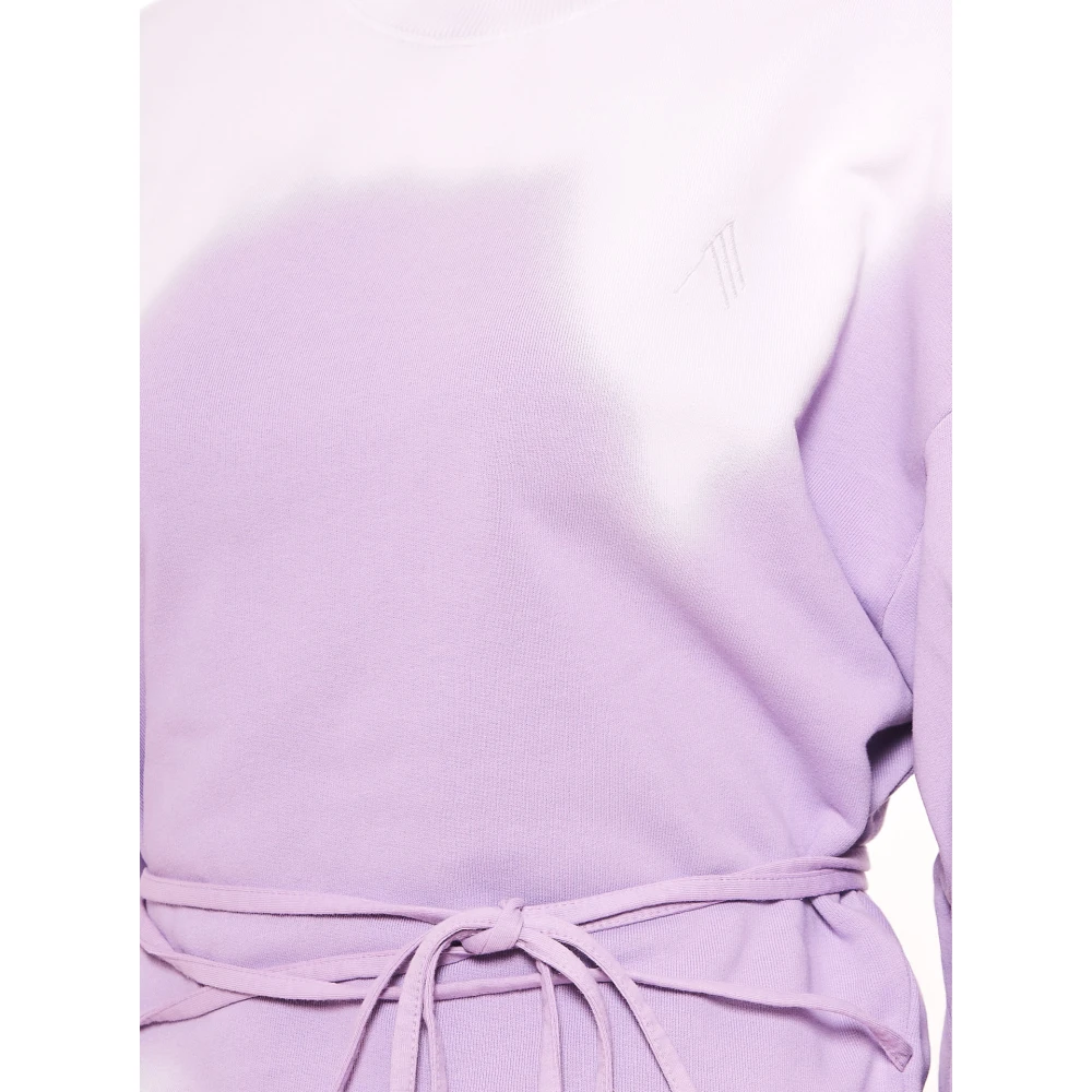The Attico Paarse Tie-Dye Trui Purple Dames