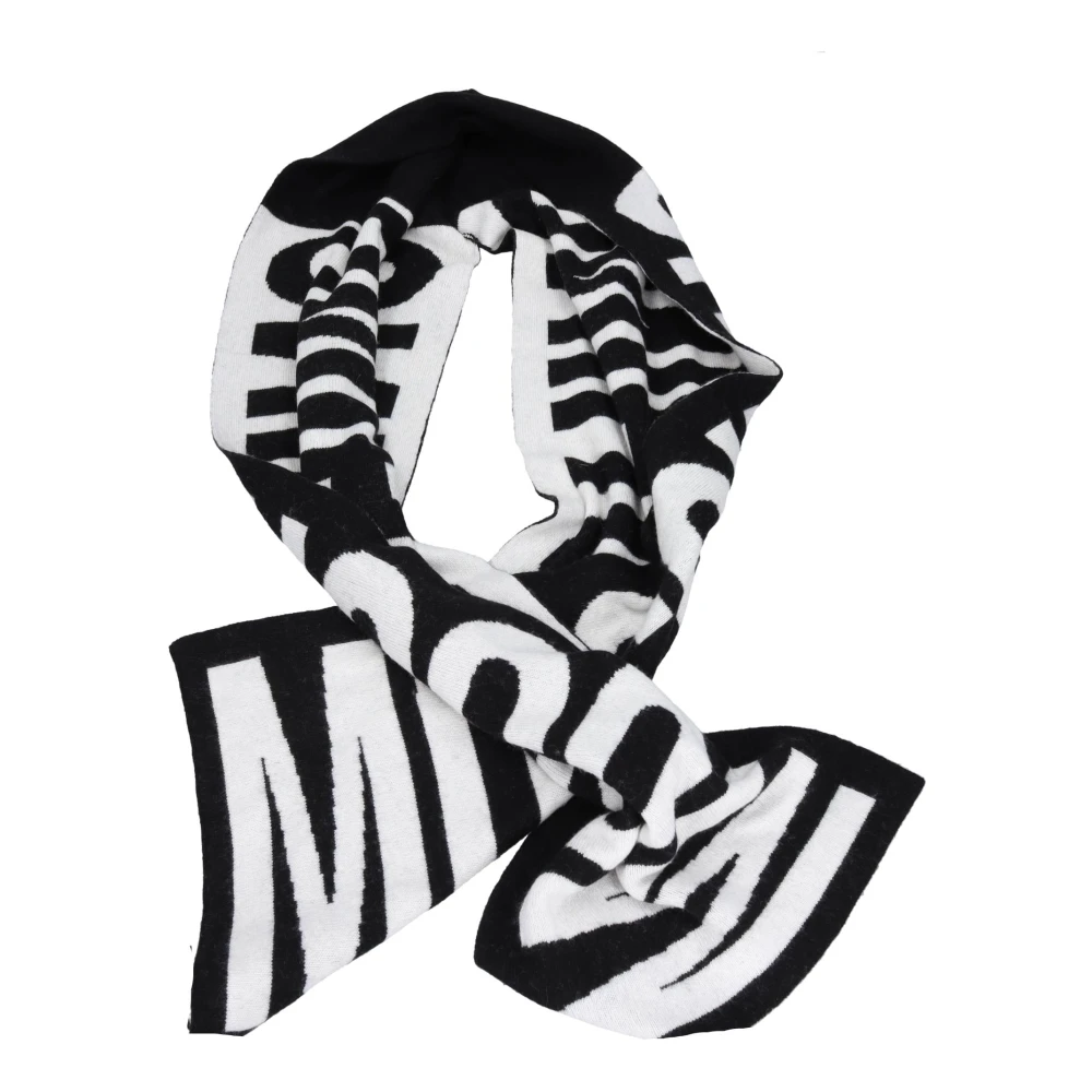 Moschino Sjaals Zwart Black Dames