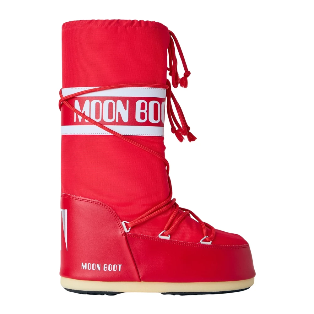 Moon Boot , Winter Boots, Male, Red, 11 Uk, Icon Nylon Boots