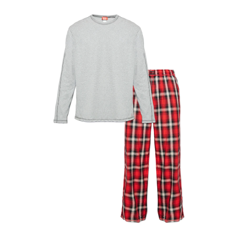 Diesel Herr Multicolor Nattkläder S, Bomull, Kit-James Tvådelad Pyjamas