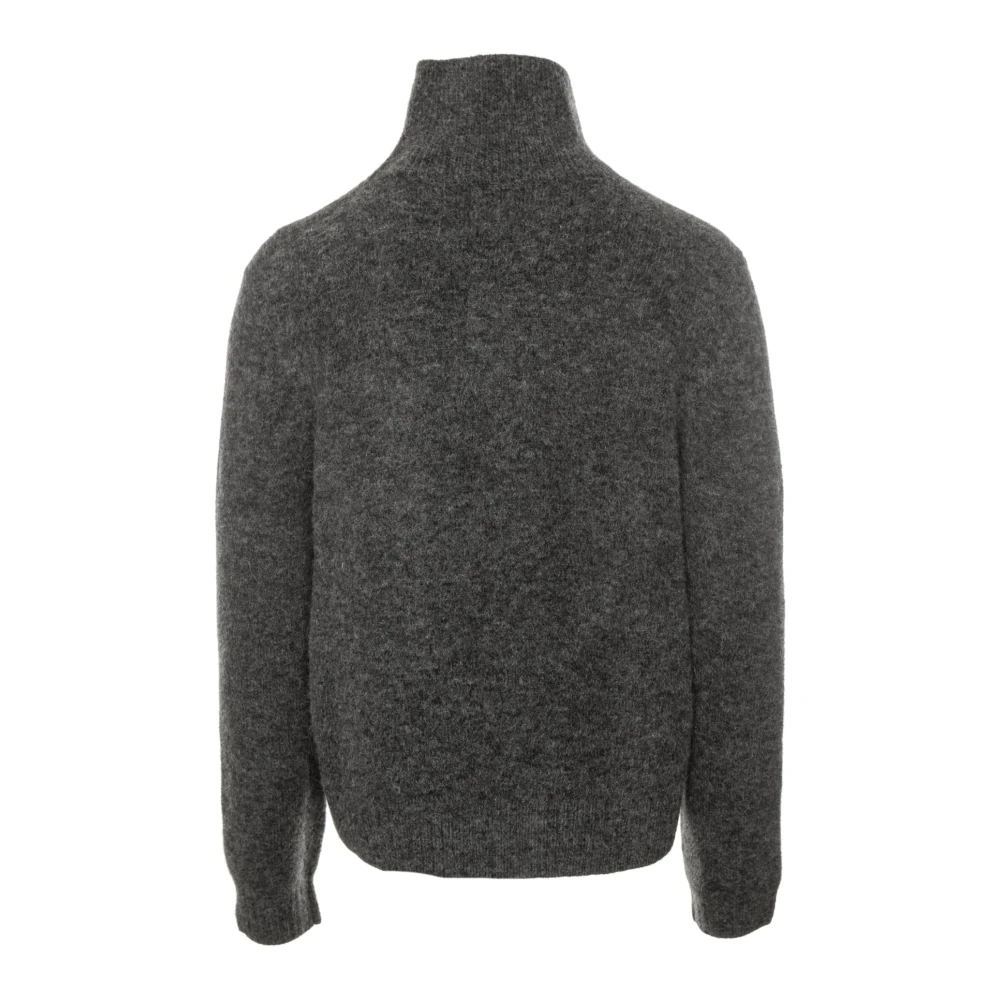 Isabel marant Alpaca Gebreide Trui met Rits Gray Heren