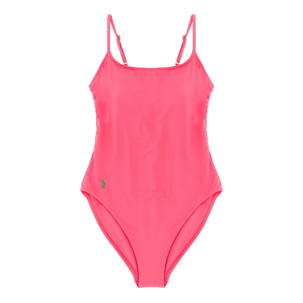 Polo Ralph Lauren Women's Pink Swimsuits, S, Kennedy One-Piece Swimsuit