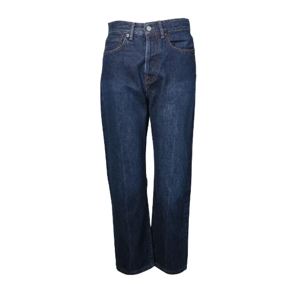 Acne Studios Pre-owned Cotton jeans Blue Dames