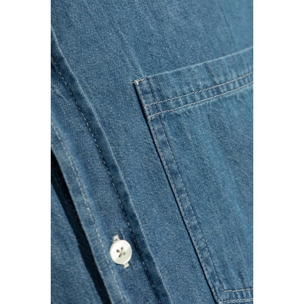 Samsøe Saryan Denim Overhemd Blue Heren