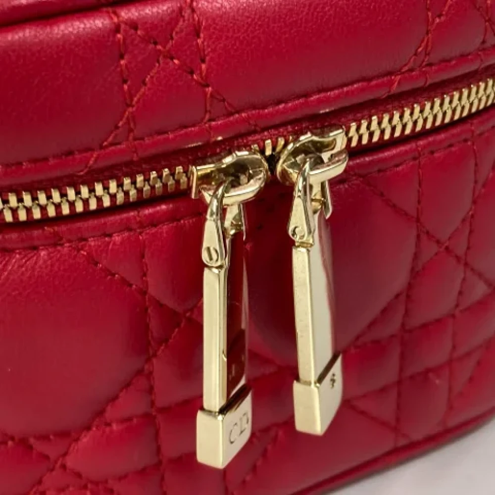 Dior Vintage Pre-owned Leather dior-bags Red Dames