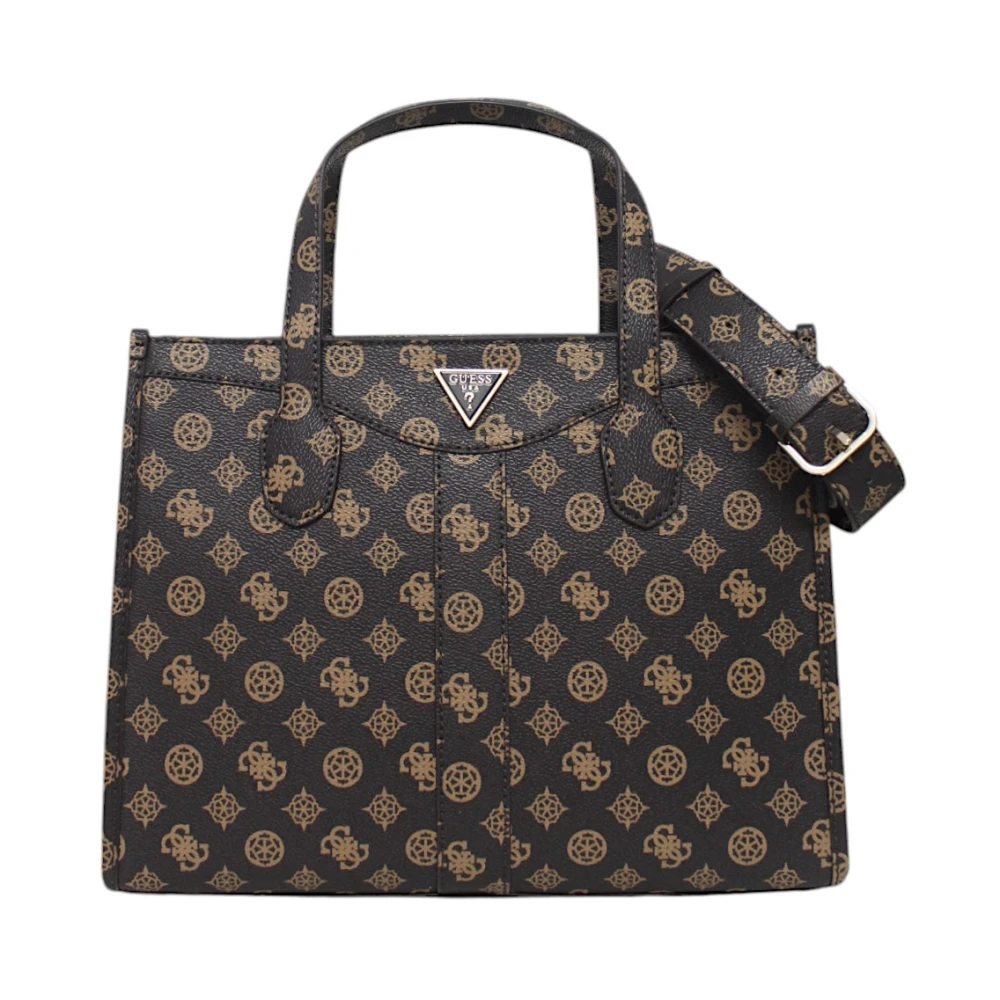 Guess Women's Brown Eco-Leather Handbag With Removable Strap - Handbags - One Size - Bags