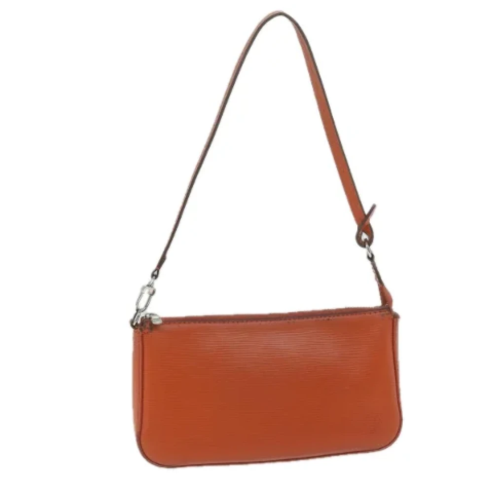 Louis Vuitton Vintage Pre-owned Leather pouches Orange Dames