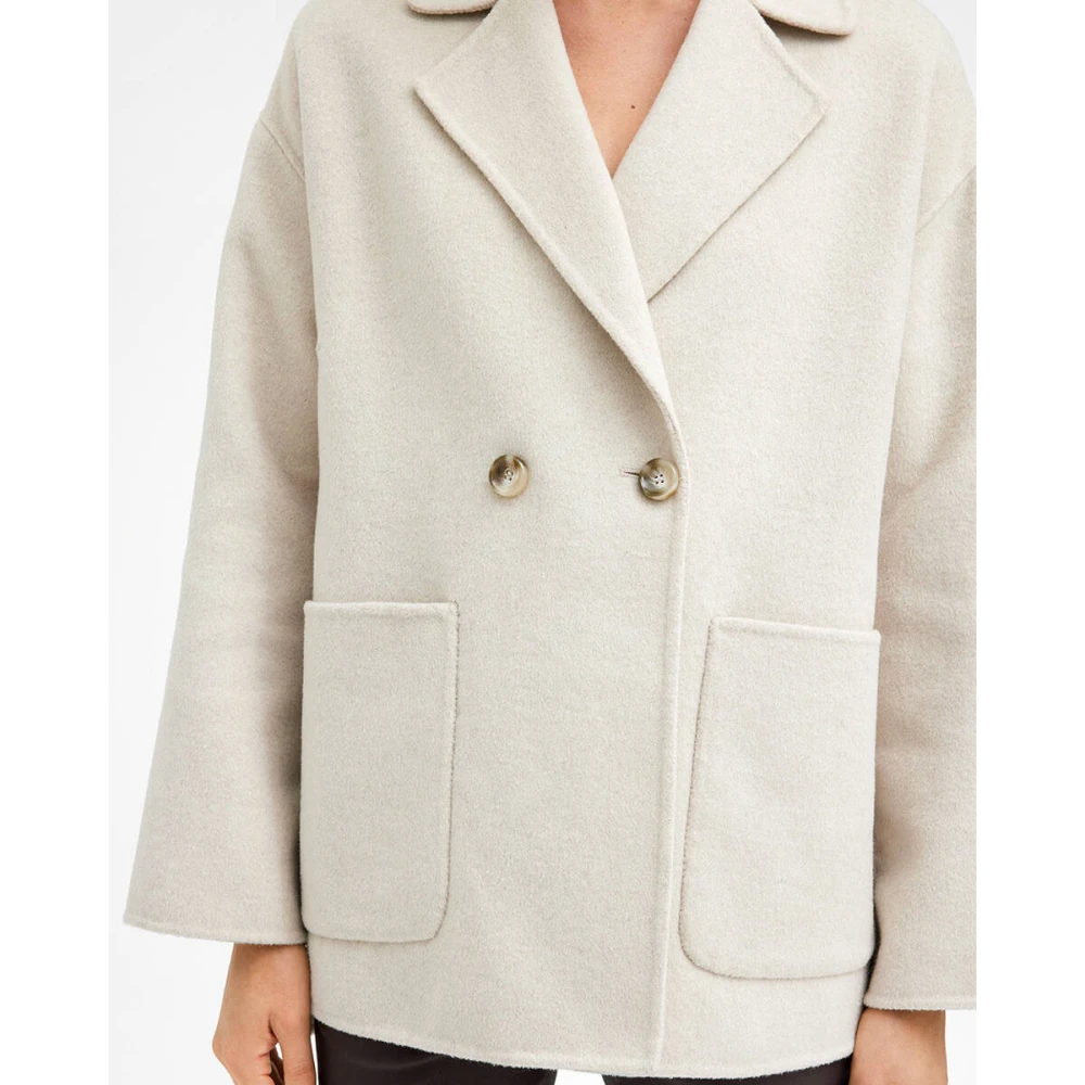 Gustav Elia Wollen Jas Beige Dames
