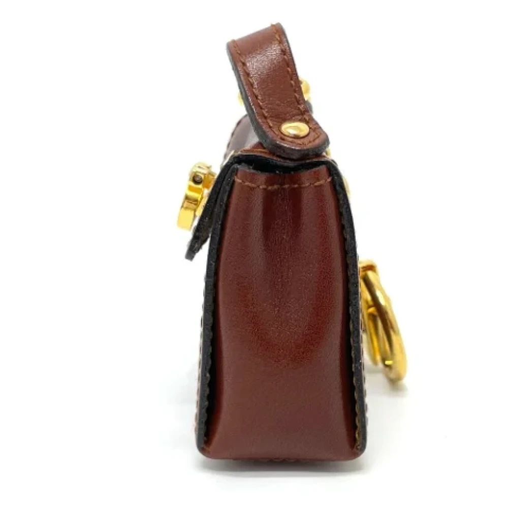 Salvatore Ferragamo Pre-owned Leather handbags Brown Dames