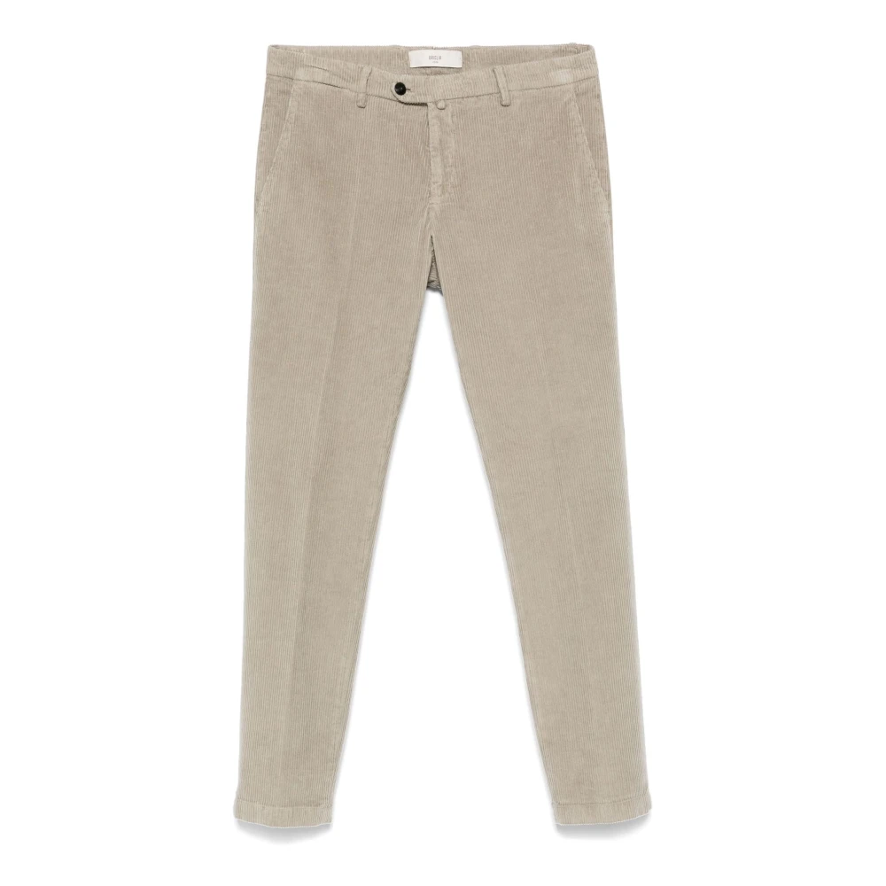 Briglia Beige Corduroy Broek met Zakken Beige Heren