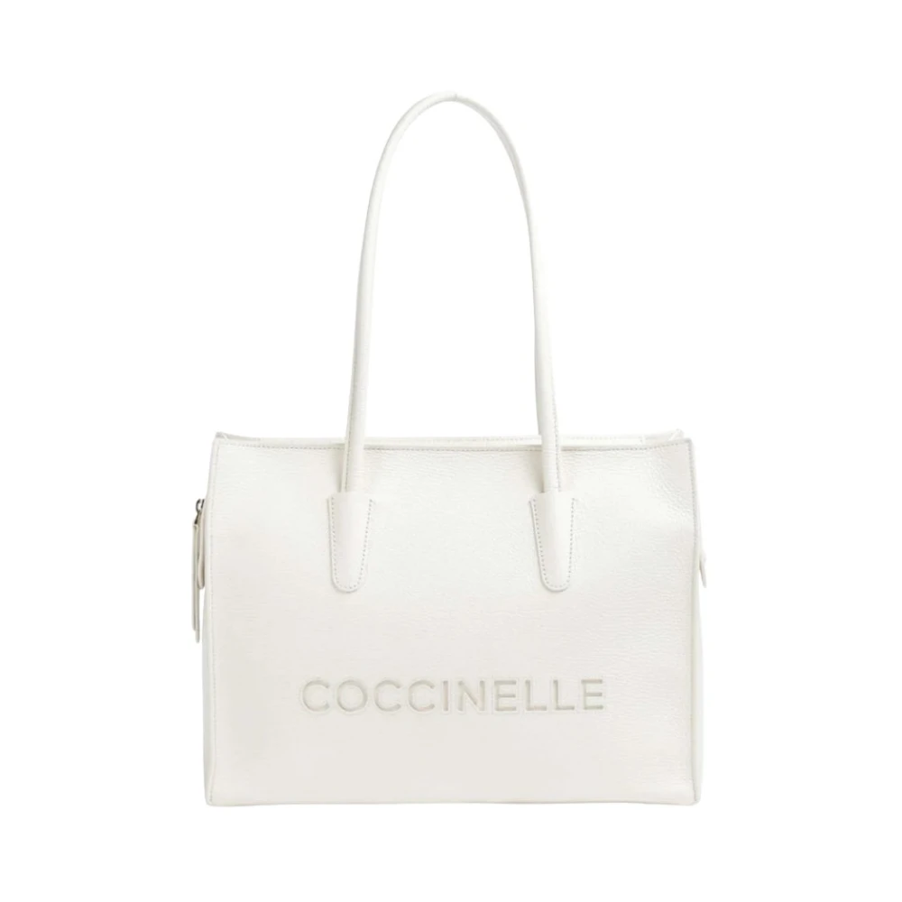 Coccinelle White Myrtha26 Tote Bag - Female - Shopping Bags - One Size - Bags