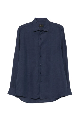 dark-blue-long-sleeve-button-up-blouse
