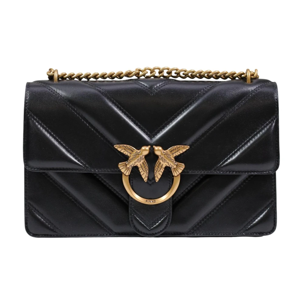 Pinko Black Love One Classic Light Dc - Female - Shoulder Bags - One Size - Bags
