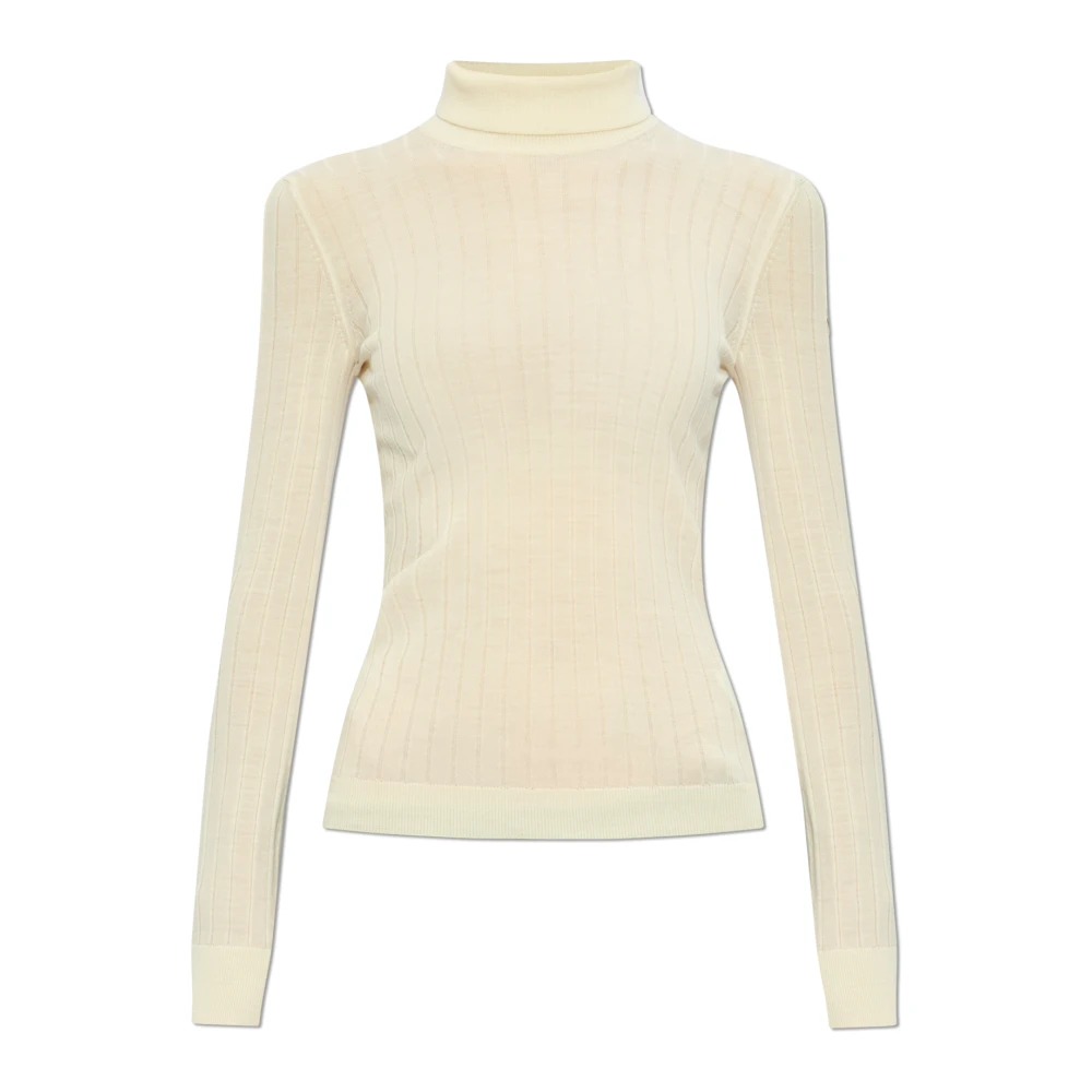 Moncler Golf met logo patch Beige Dames