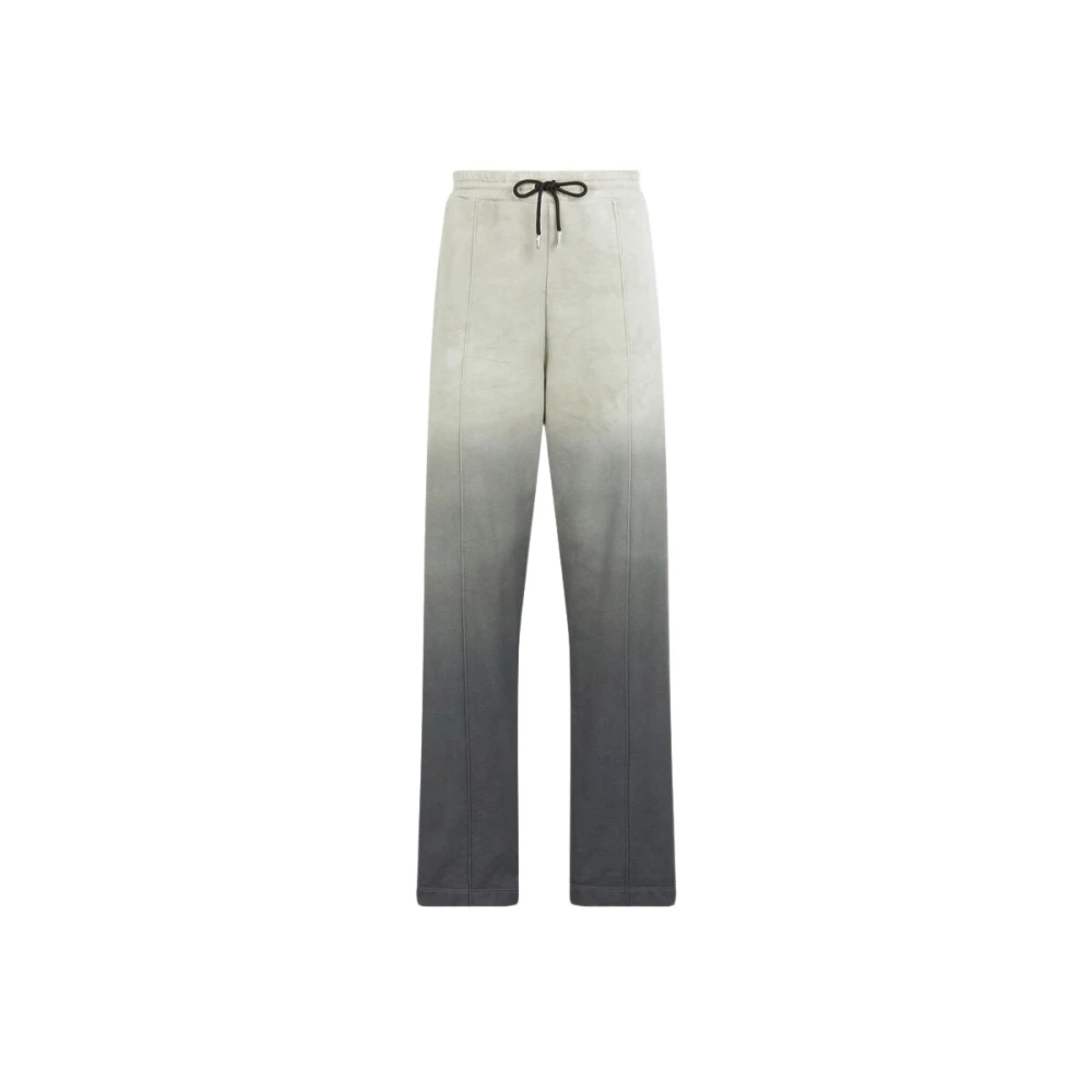 Roberto Cavalli Faded Cotton Sweatpants met Tiger Tooth Hangers Green Heren