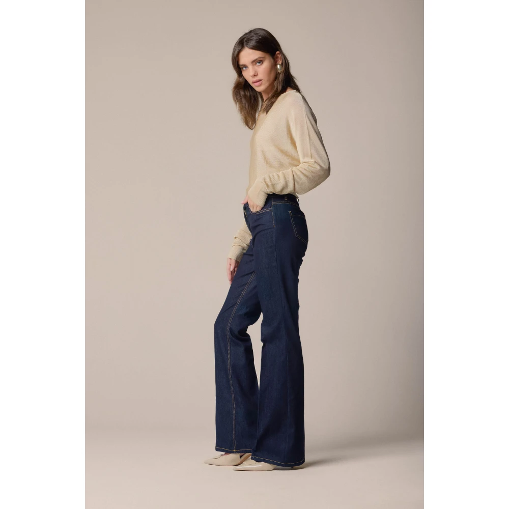 Kocca Boot-cut Jeans Blue Dames