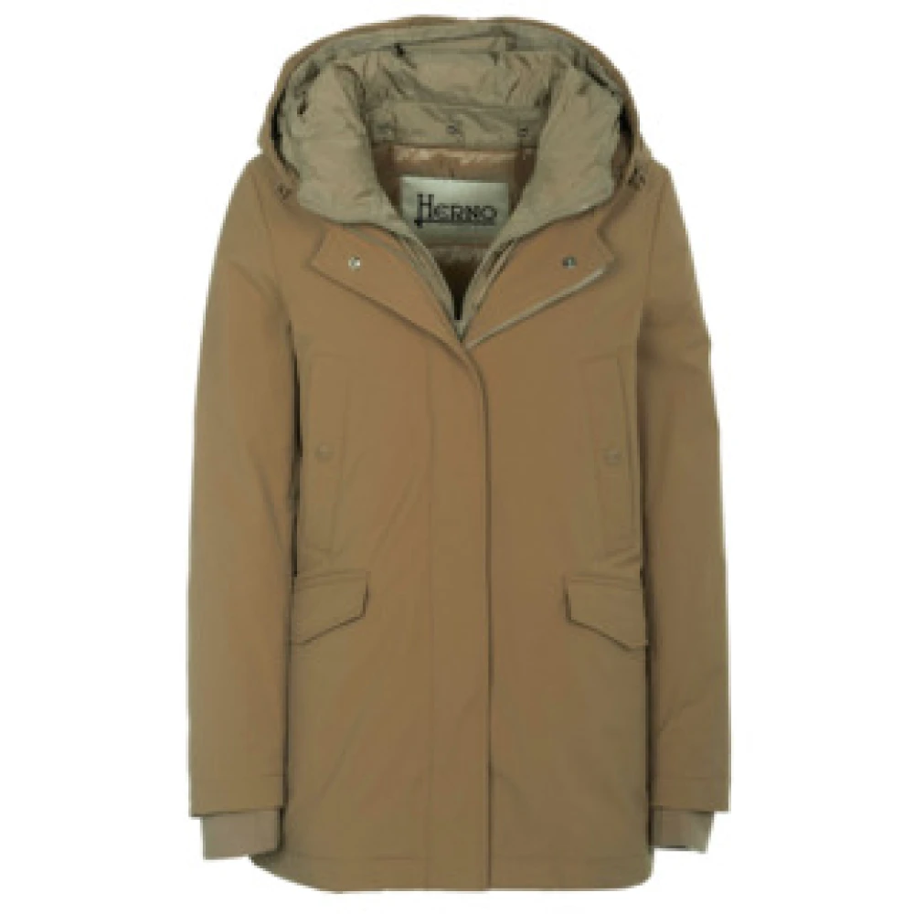 Herno Donna Marrone Giacca Design Senza Tempo