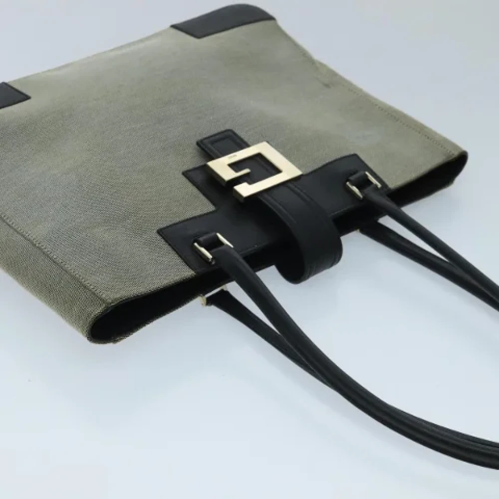 Gucci Vintage Pre-owned Canvas gucci-bags Gray Dames