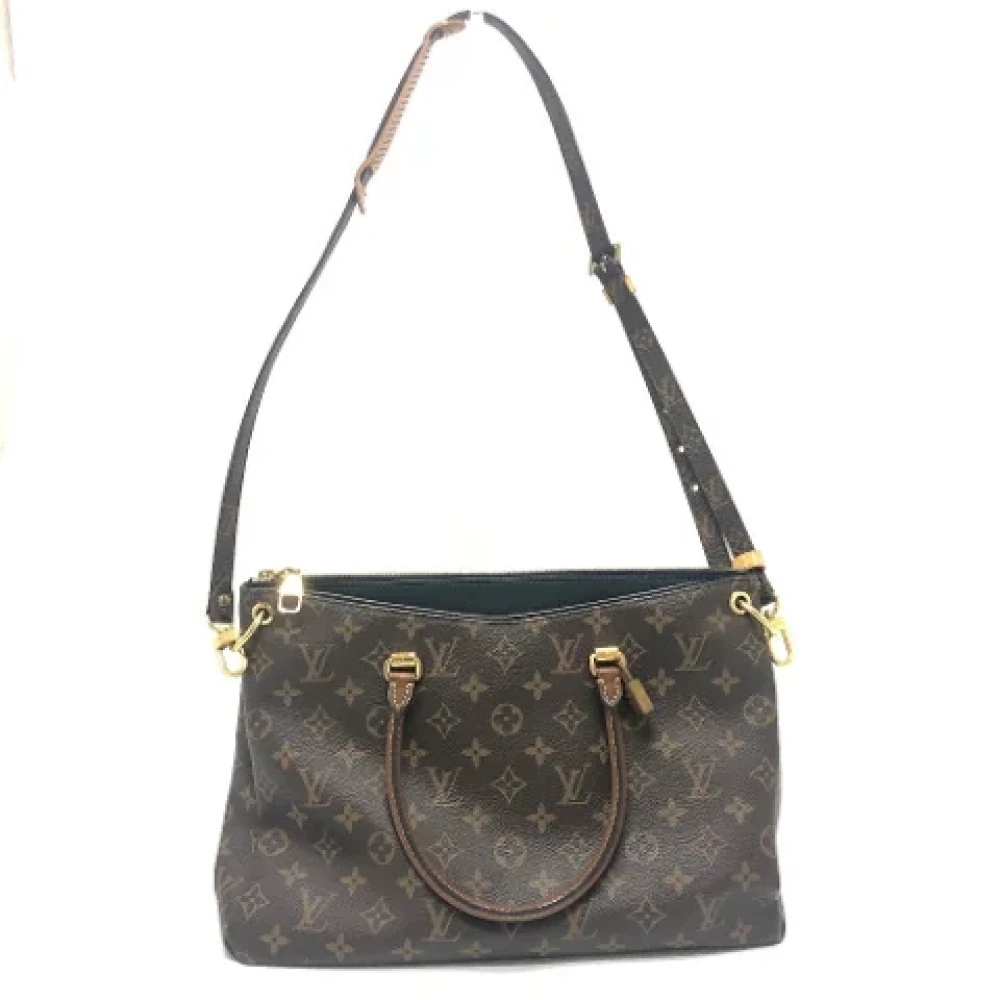 Louis Vuitton Vintage Pre-owned Cotton louis-vuitton-bags Brown Dames