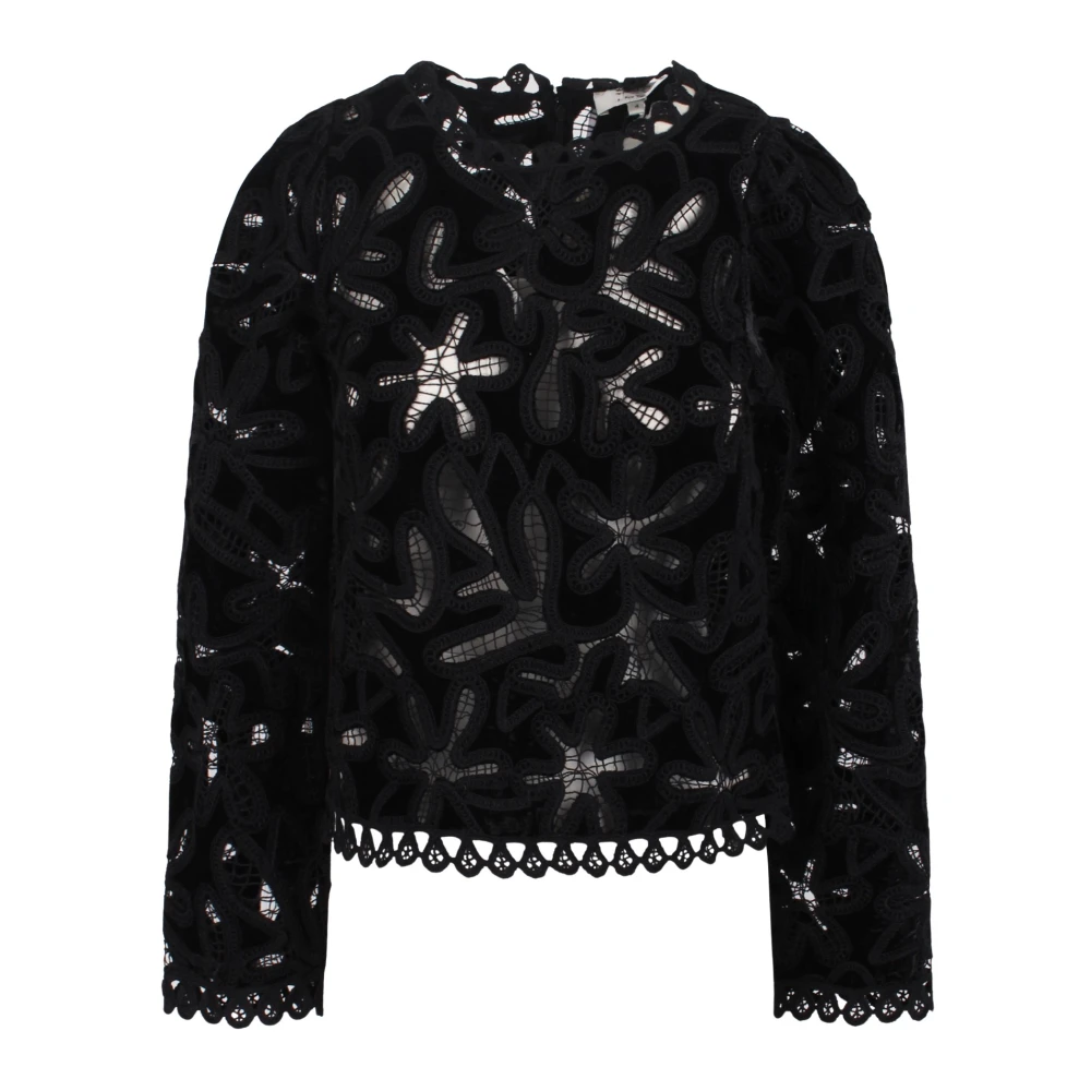 Sea NY Fluwelen geborduurde Alice blouse Black Dames