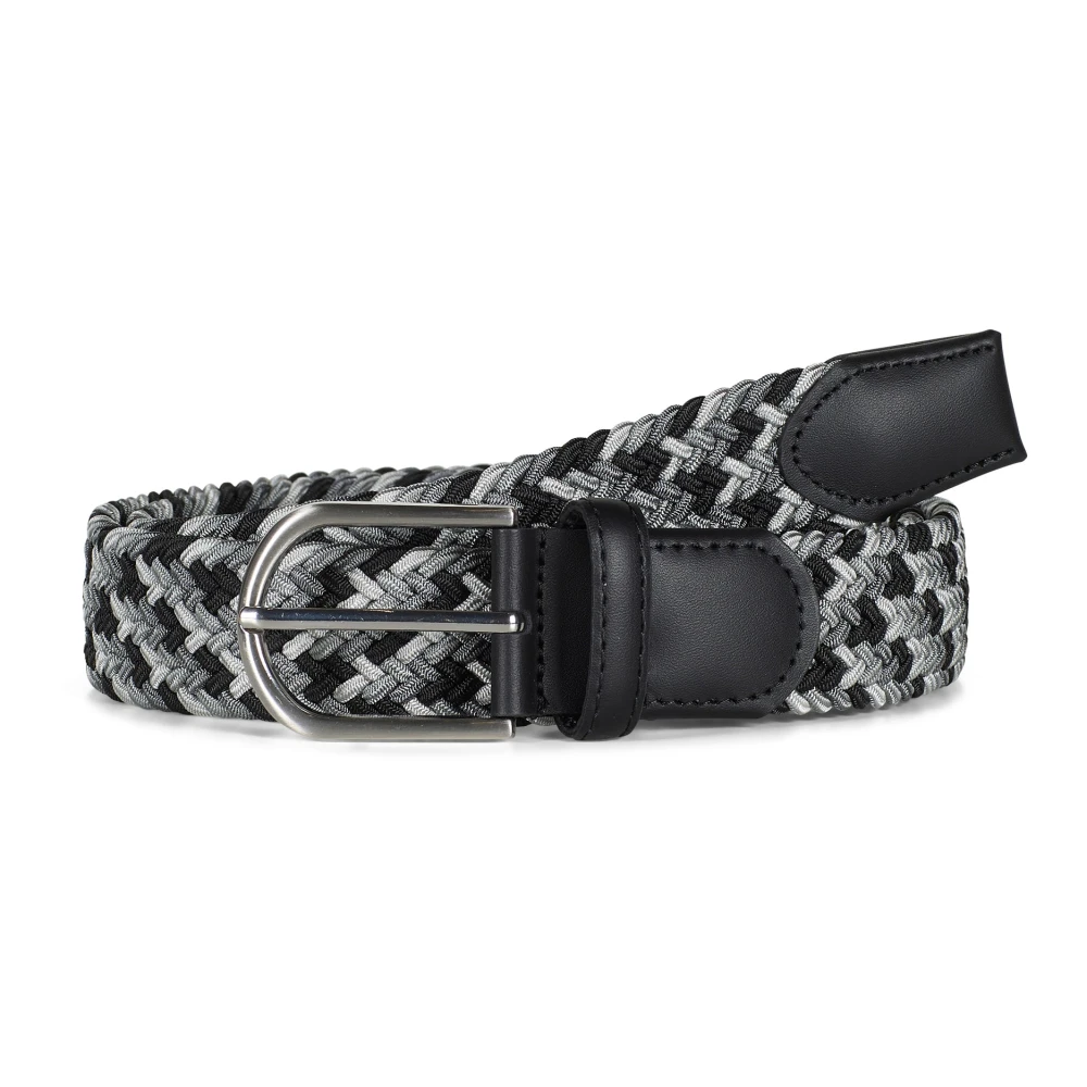 Howard London Herr Svart Accessoarer 85 Cm, Läder, Braided Stretch Belt Andy
