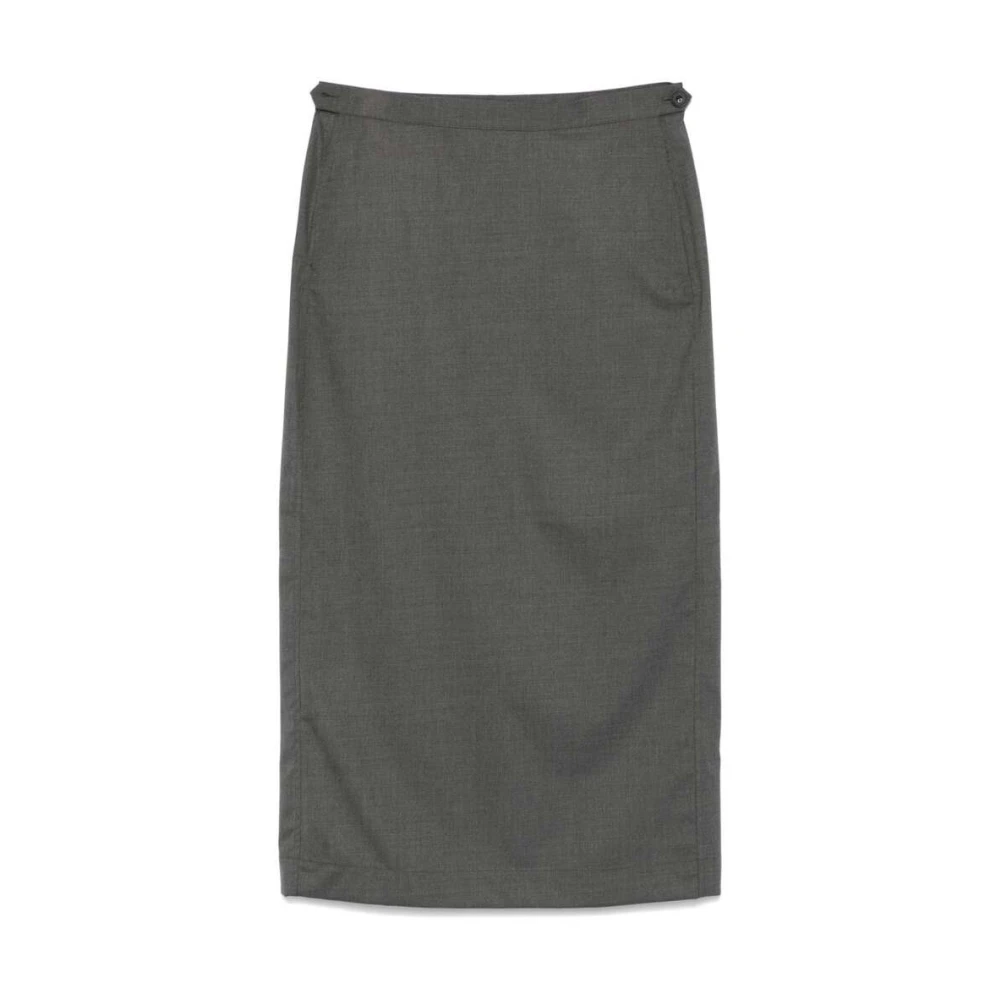 Remain Birger Christensen As Grijs Pencil Rok met Knopen Gray Dames