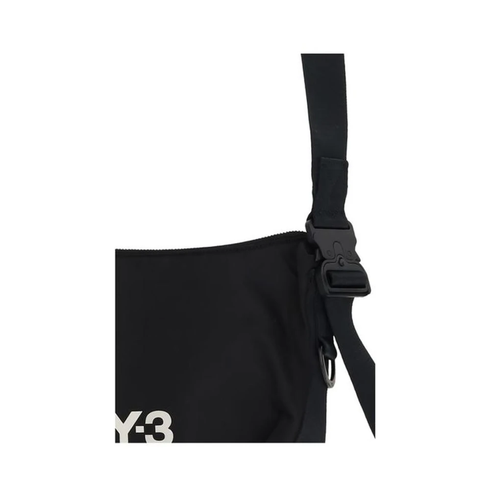 Y-3 Schoudertas met Monogram en Meerdere Zakken Black Dames