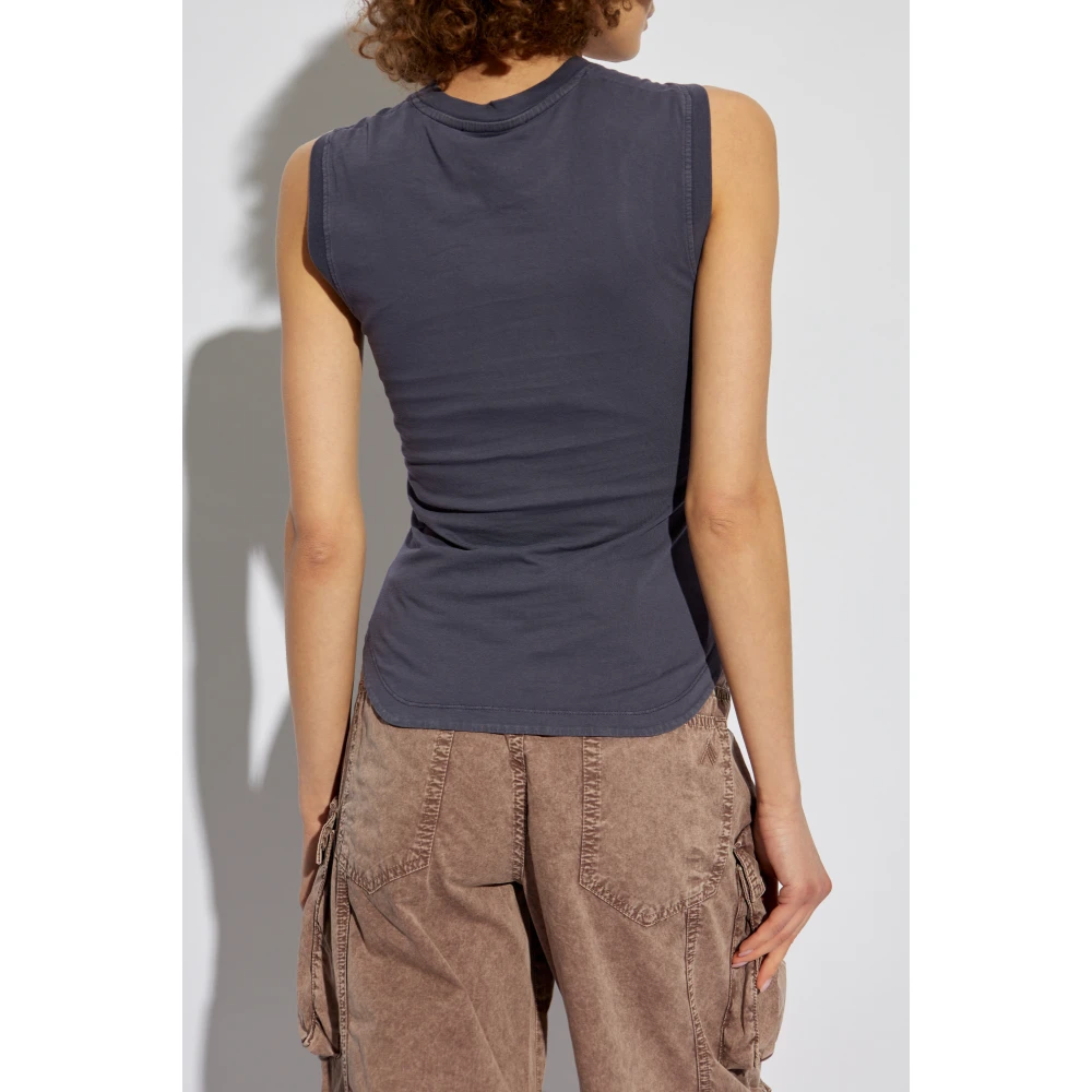 The Attico Mouwloze top Purple Dames
