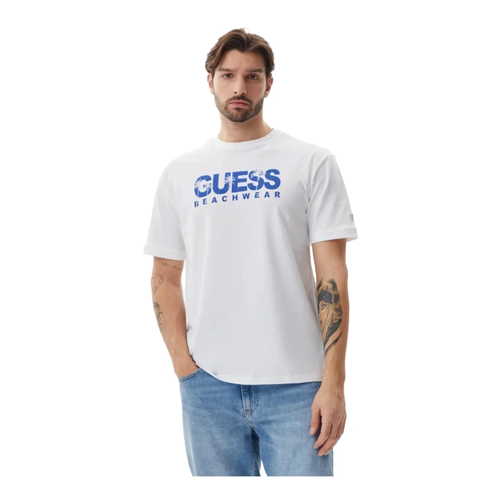 Guess - Tops > T-Shirts - White - Guess - Modalova