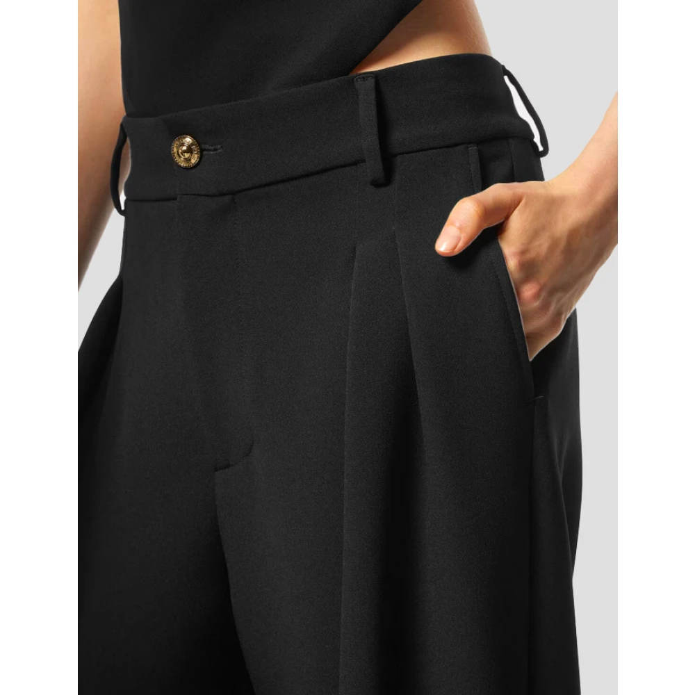 Versace Jeans Couture Wide Trousers Black Dames
