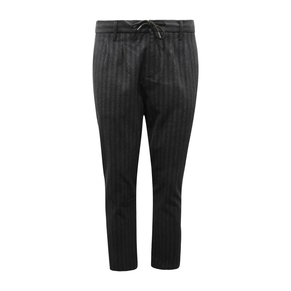 Imperial Gray Pd0eeqf 16163 Pantalone Striped Trousers - Male - Slim-Fit Trousers - S - Trousers