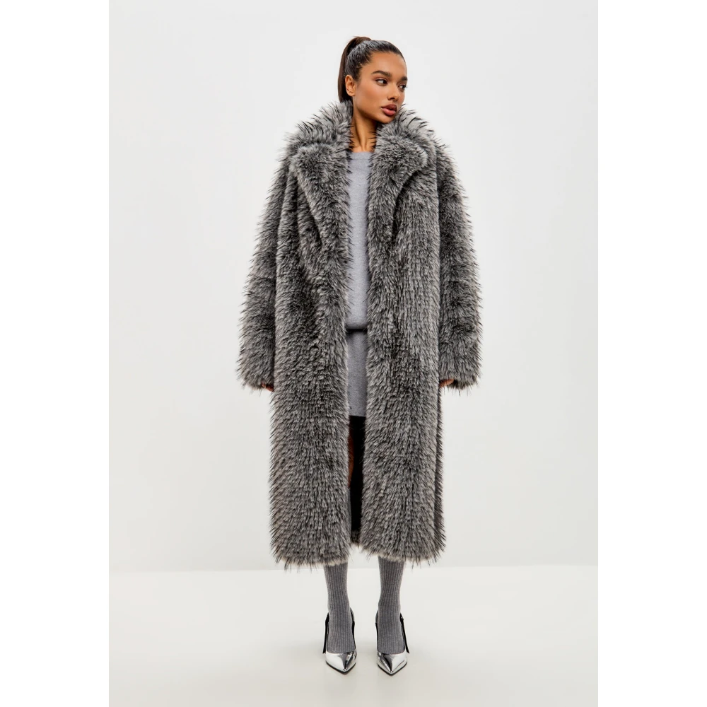 Cesare Gaspari Luxe Nepbontjas Natalie Zwart Gray Dames
