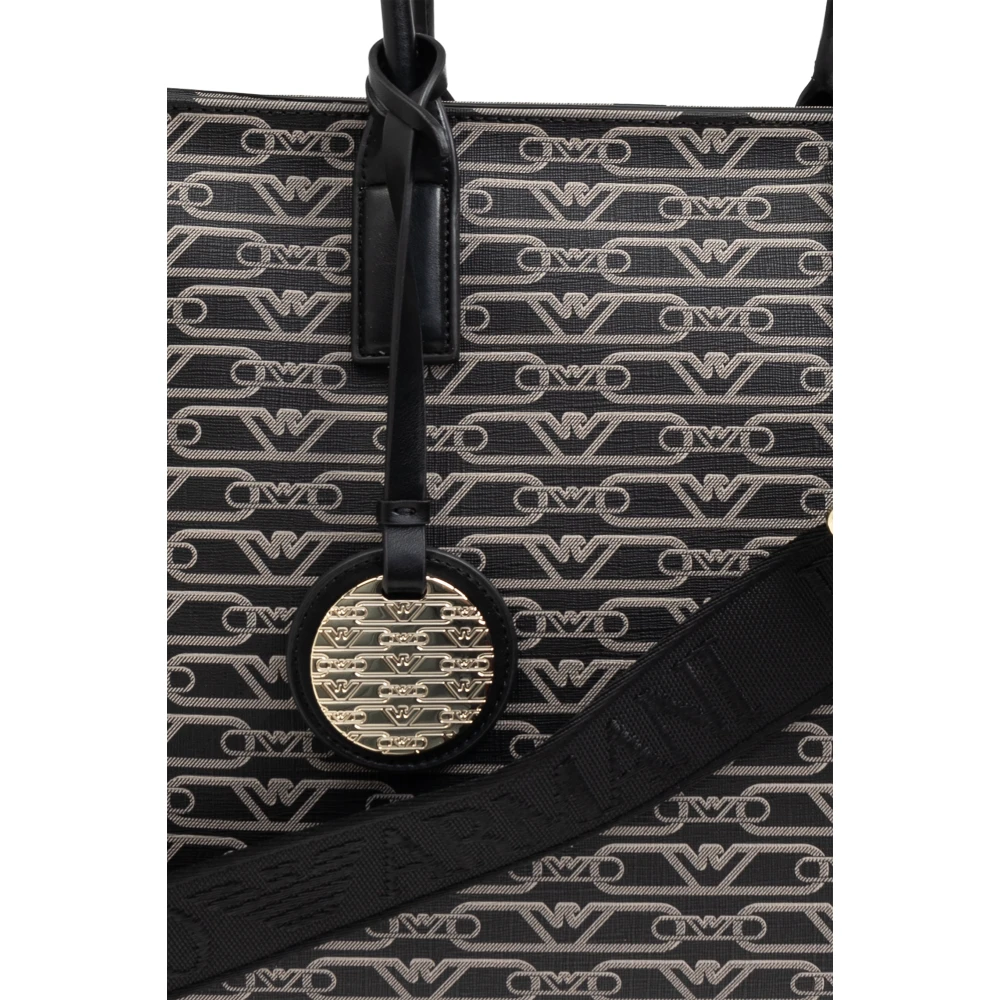 Emporio Armani Shopper tas met monogram Black Dames