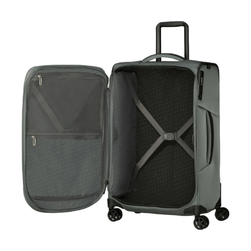 Samsonite Grijze Trolley met gerecycled PET-stof Gray Unisex