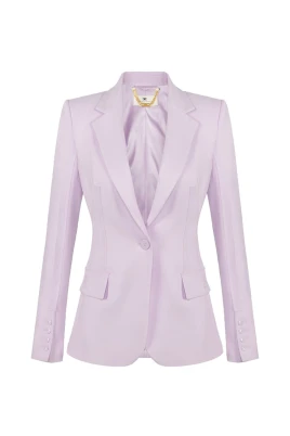 Double-layer Stretch Crepe Blazer