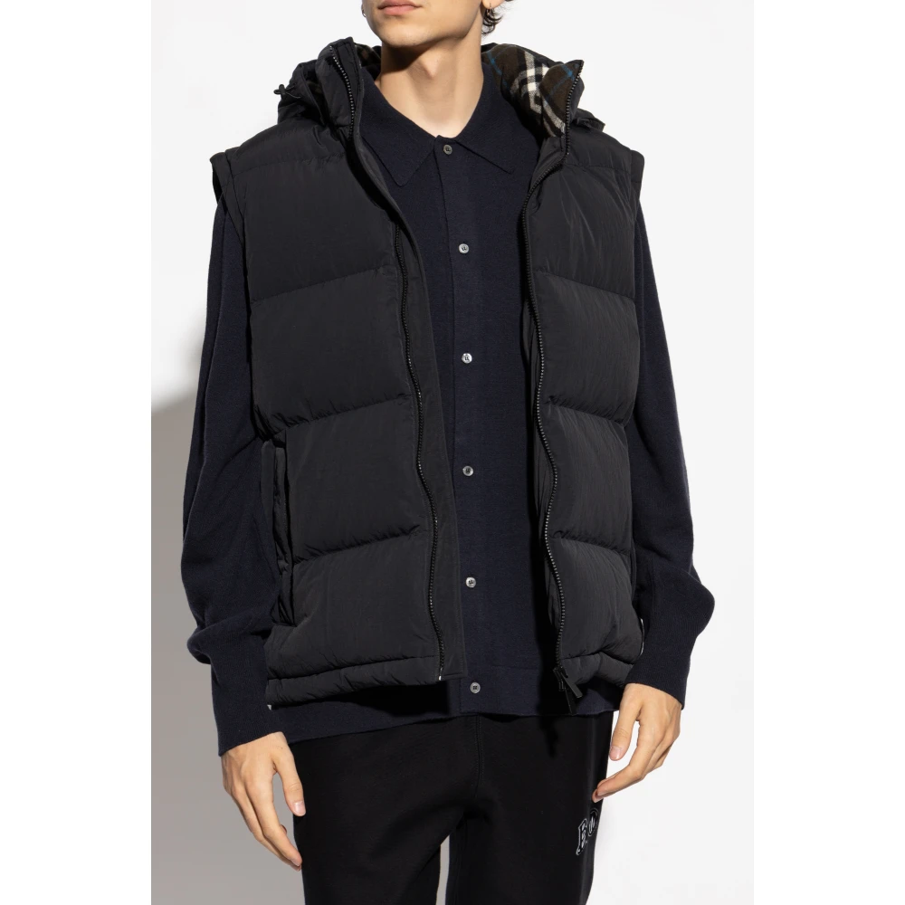 Burberry Donsjas met afneembare mouwen Black Heren