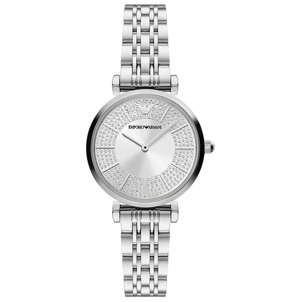 Emporio Armani Donna Grigio - Orologio In Acciaio Inossidabile A Due Lancette - Accessories - One Size