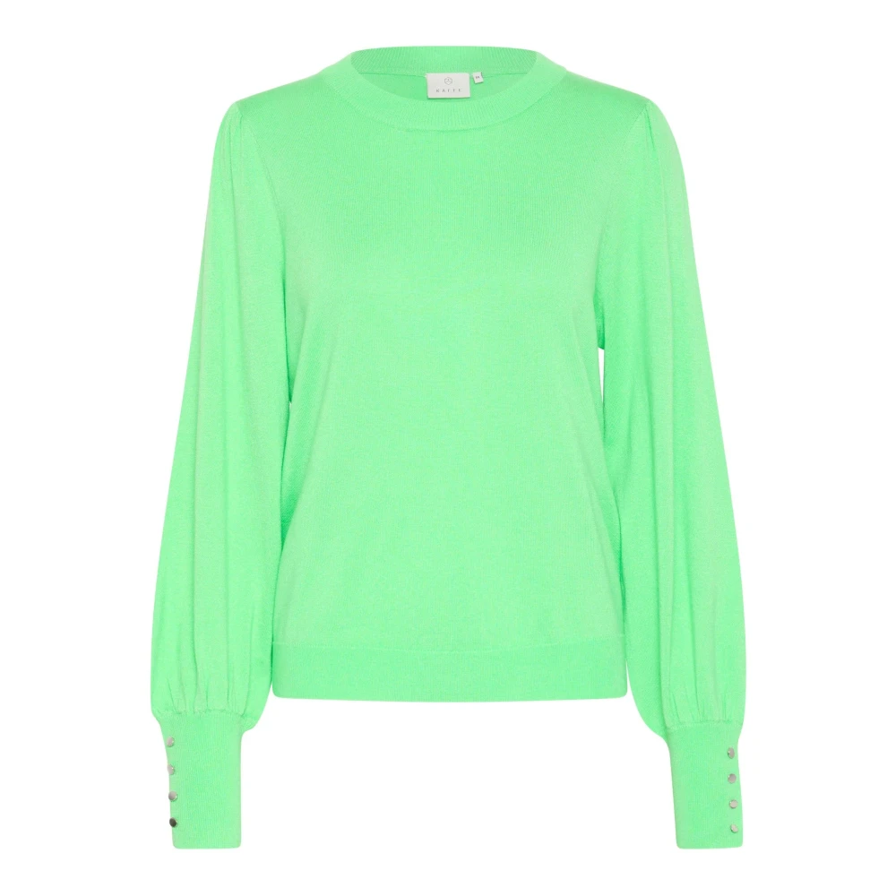 Kaffe - Kalizza Rundhals-Strickpullover - Knitwear - Damen - Grün - M - Bild 4