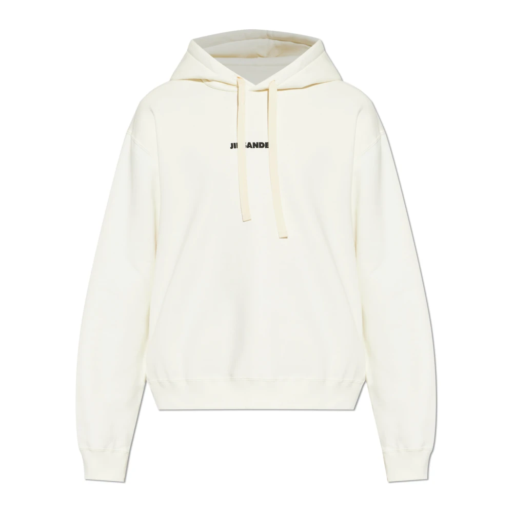 Jil Sander Men's Beige Hooded Sweatshirt - Hoodies - L - Sweatshirts & Hoodies